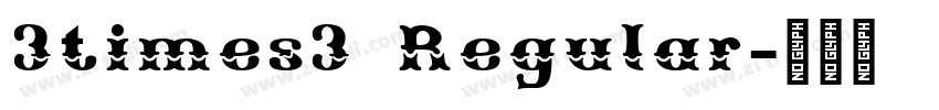 3times3 Regular字体转换